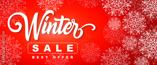 Winter Sale Best Offer Lettering