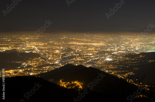 City lights from an aerial point of view