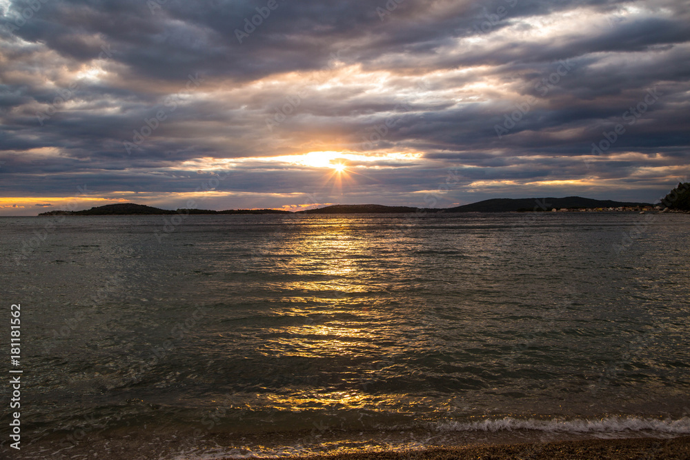 beeindruckender Sonnenuntergang im Paradies