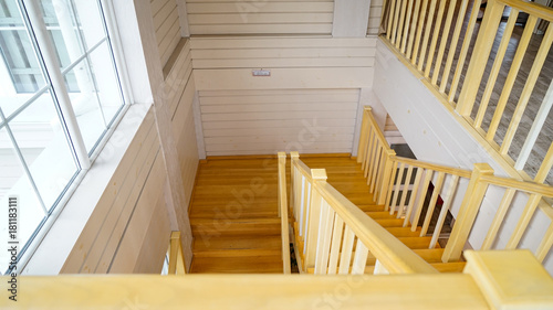 steps  rails between floors