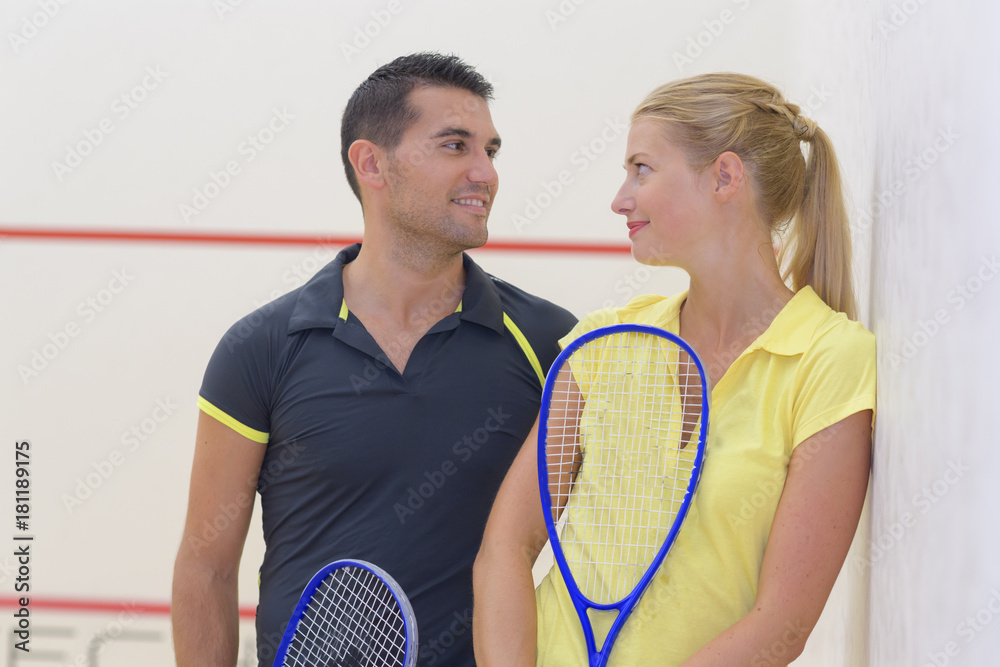 couple after a tenis game