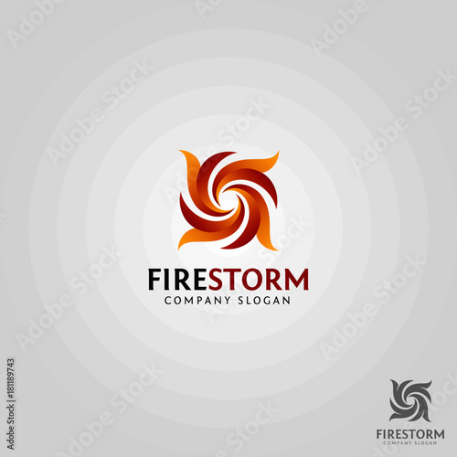 Fire Storm Logo Template