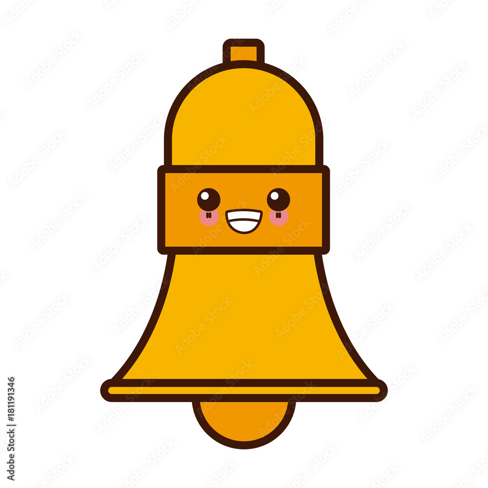 Handbell service symbol kawaii cute cartoon Handbell service symbol kawaii cute cartoon