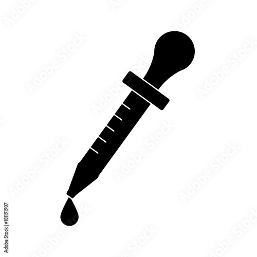 Lab dropper tube icon vector illustration graphic design