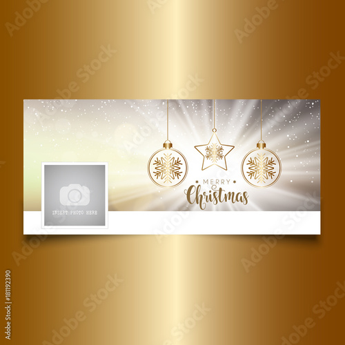 Christmas timeline cover design
