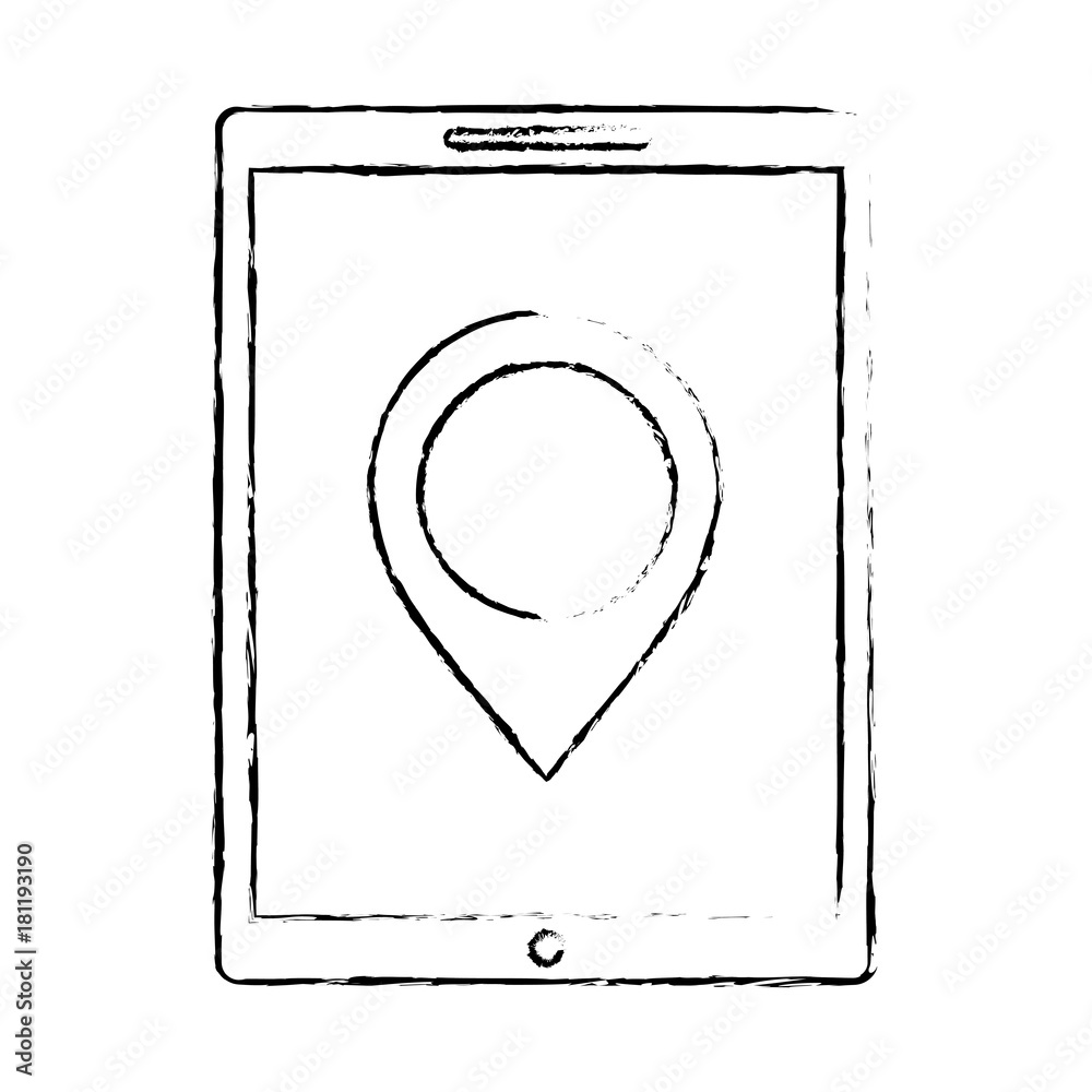 device technology tablet computer pin map navigation vector illustration device technology tablet computer pin map navigation vector illustration