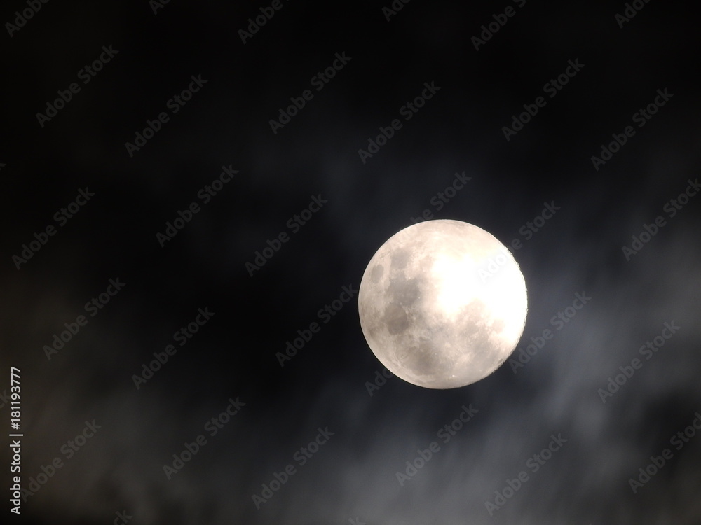mysterious moon shrouded in a lot of mist generating a climate of doubt, uncertainty, insecurity and danger mysterious moon shrouded in a lot of mist generating a climate of doubt, uncertainty, insecurity and danger