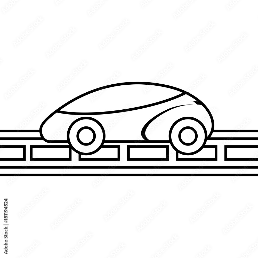 gps navigation car smart on road vector illustration gps navigation car smart on road vector illustration