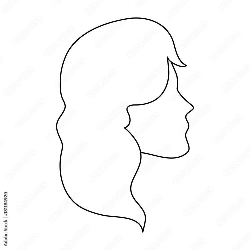 Beautiful woman face icon vector illustration graphic design Beautiful woman face icon vector illustration graphic design
