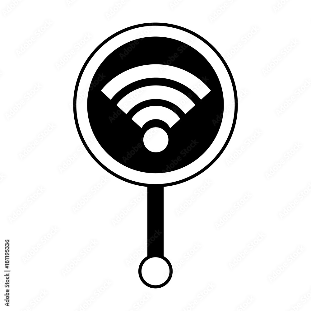 gps navigation pointer map wifi internet signal vector illustration gps navigation pointer map wifi internet signal vector illustration