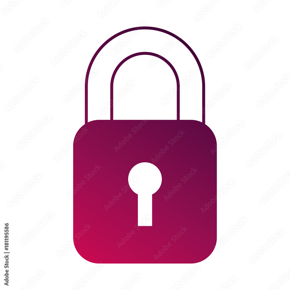 security data information technology padlock button vector illustration security data information technology padlock button vector illustration