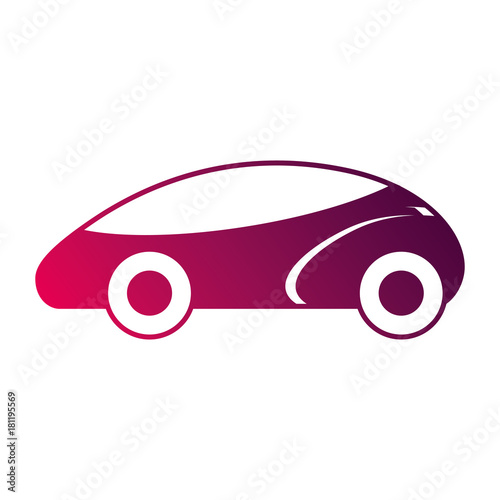 smart car autonomous self driving technology vector illustration