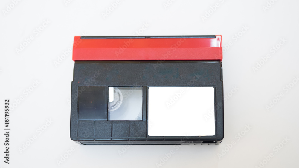 mini DV cassette Digital video cassette on white background mini DV cassette Digital video cassette on white background