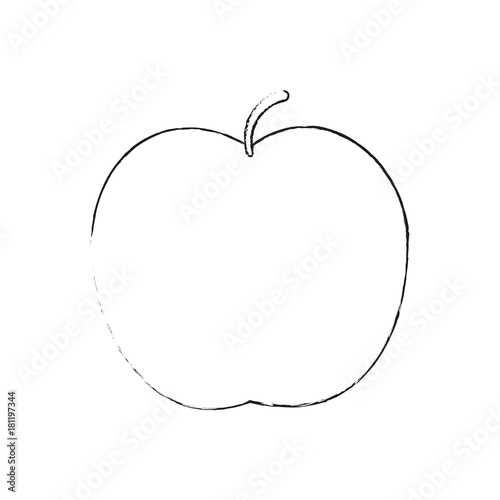 Apple delicious fruit icon vector illustration graphic design