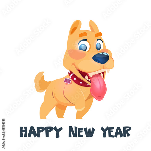 Wallpaper Mural 2018 Year Of Dog On White Background Winter Holiday Zodiac Symbol Vector Illustration Torontodigital.ca