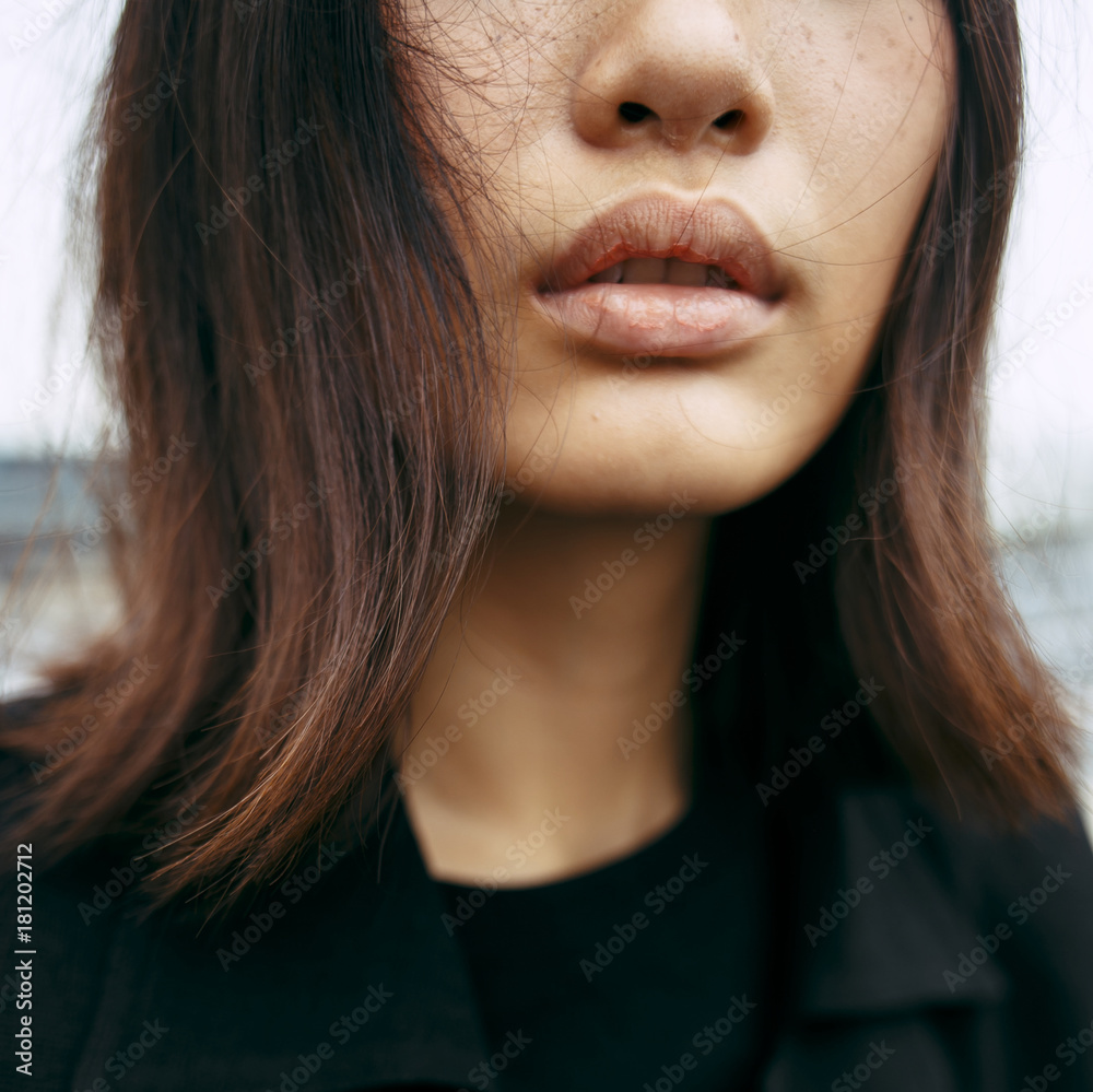 Asian woman in the city Asian woman in the city