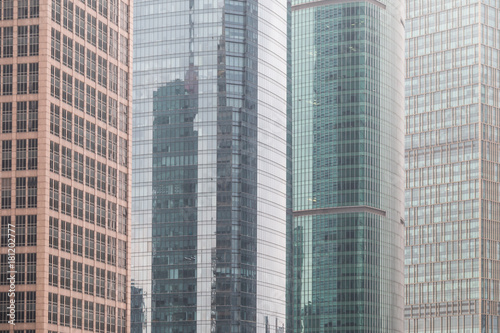 Shanghai modern building closeup © daizuoxin