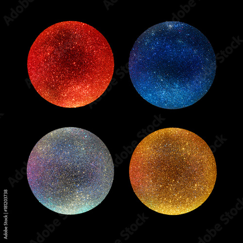 Sparkled christmas balls co...