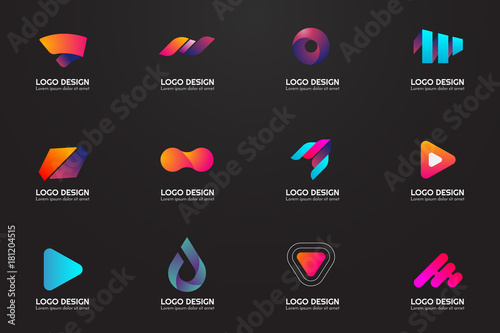 Modern Minimal Vector Logo for banner