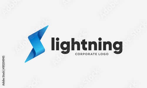 Lightning Corporate Logo, Volt Icon