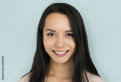 Studio portrait of an Asian woman