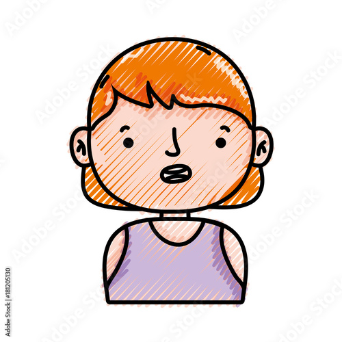grated avatar girl with blouse and hairstyle design