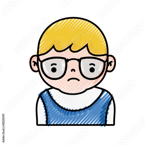 grated avatar boy with t-shirt and hairstyle design