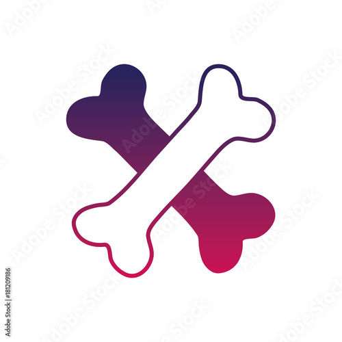 silhouette bones dangerous alert symbol of death