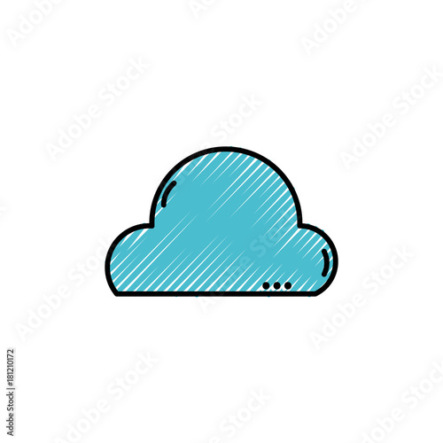grated natural cloud in the sky and nice weather design