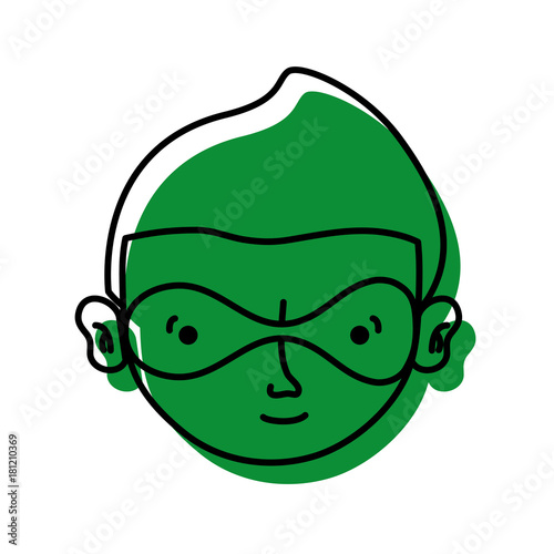 thief crimical head with mask design