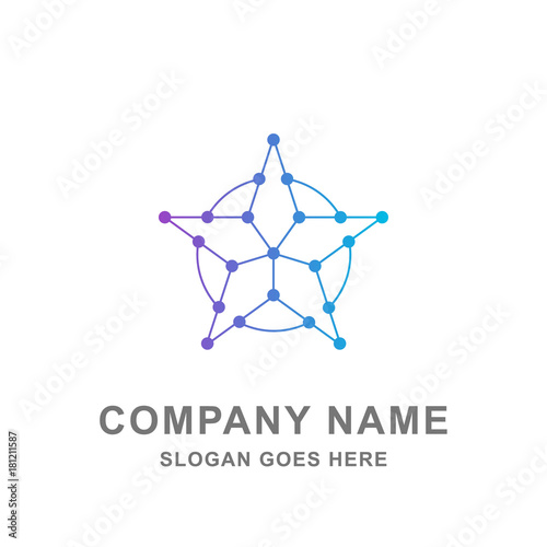 Geometric Star Logo Vector