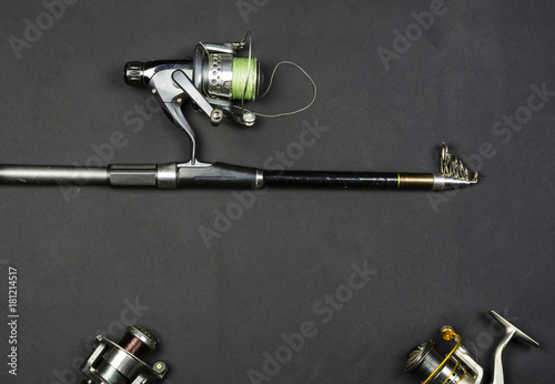 Fishing rod and reels.