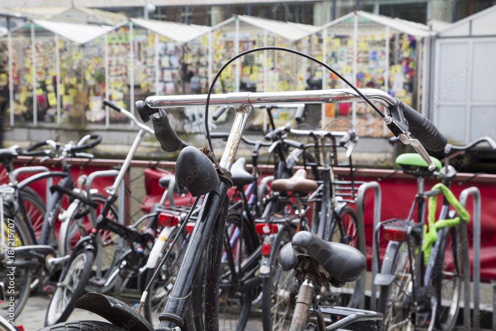 Obraz premium Bicycles in Amsterdam