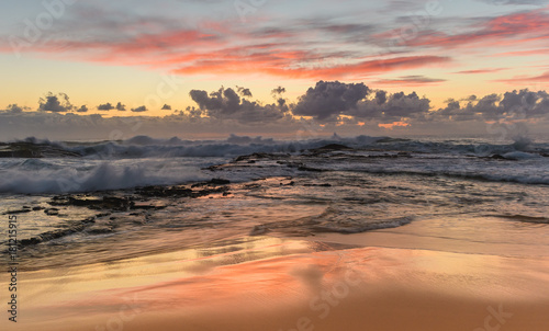 Rocky Dawn Seascape © Merrillie