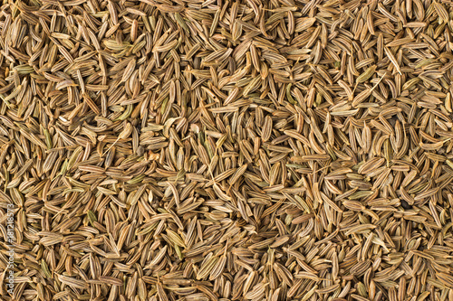 caraway seed spice as a background, natural seasoning texture