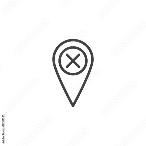 Remove location pin line icon, outline vector sign, linear style pictogram isolated on white. Point marker with x sign symbol, logo illustration. Editable stroke Free Download Remove location pin line icon, outline vector sign, linear style pictogram isolated on white. Point marker with x sign symbol, logo illustration. Editable stroke - GFXLoad