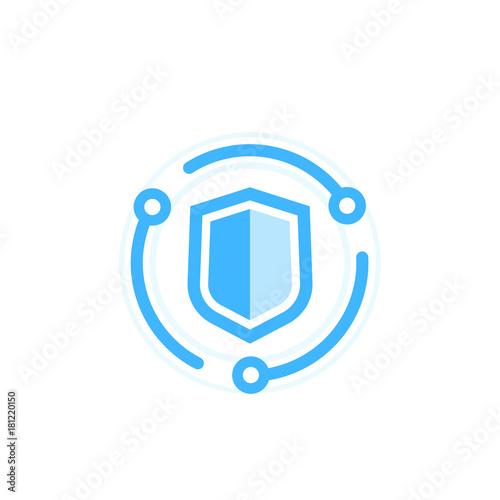 Cybersecurity icon, data protection concept