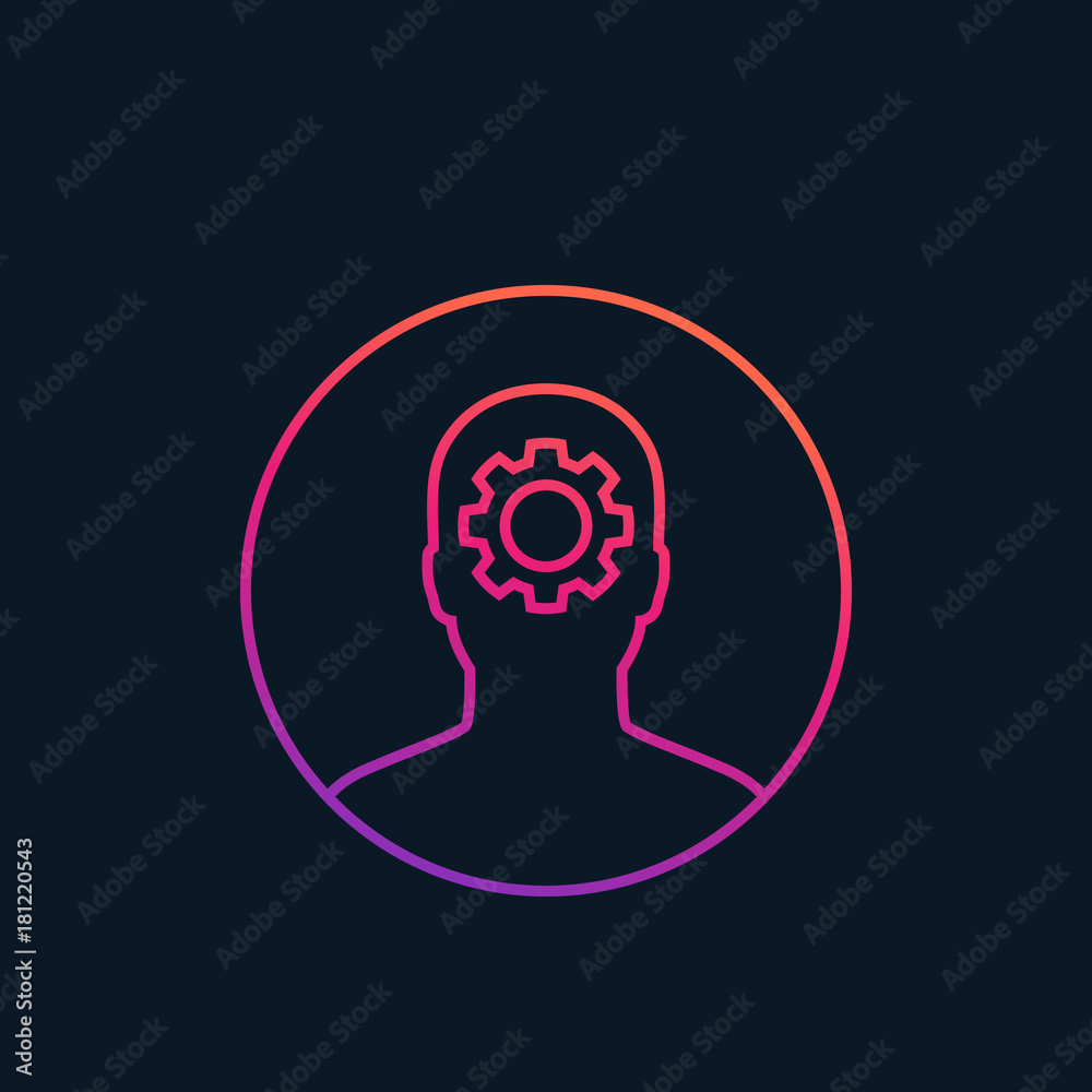 thinking vector icon thinking vector icon