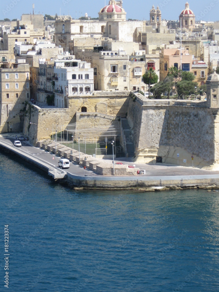Beautiful architecture of Valletta, Malta.