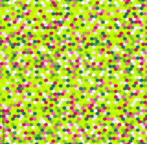 Abstract multicolored seamless pixel art vector pattern. Mosaic seamless colorful bright vector background. Graphic style for wallpaper, wrapping, fabric, background, apparel, prints, banners