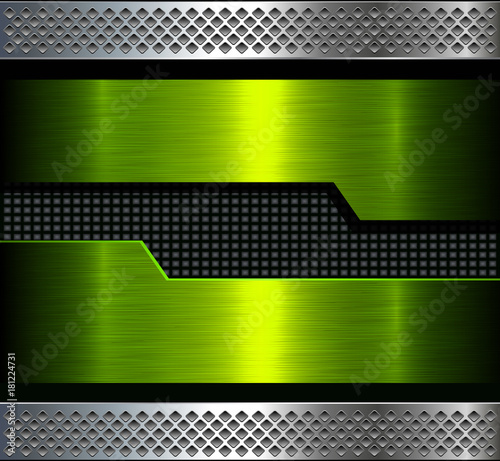 Metal background texture green