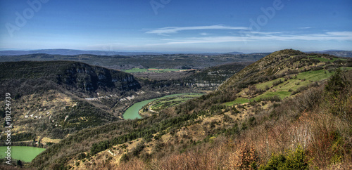 Gorges de l'Ain depuis Balvay, Leyssard, Ain, France photo