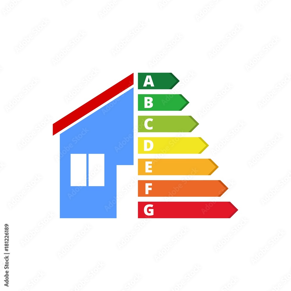 Housing energy efficiency, House and energy efficiency concept Housing energy efficiency, House and energy efficiency concept
