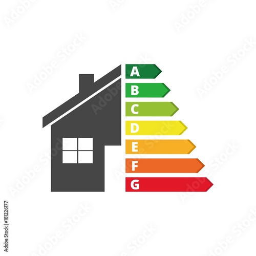Housing energy efficiency, House and energy efficiency concept 