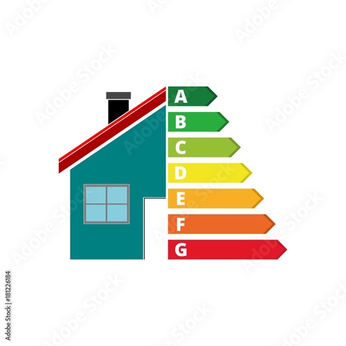 Housing energy efficiency, House and energy efficiency concept 