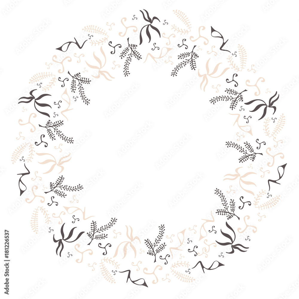 Abstract wreath composition vector