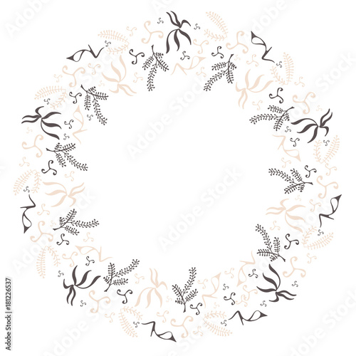 Abstract wreath composition vector