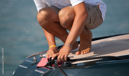 Tableau sur toile Yacht polish