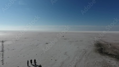 Aerial view of Salt Lake in Turkey - Tuz Gölünün havadan drone ile çekilmiş videosu