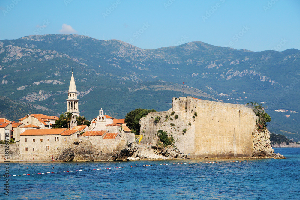 The Old Town in Budva, Montenegro 